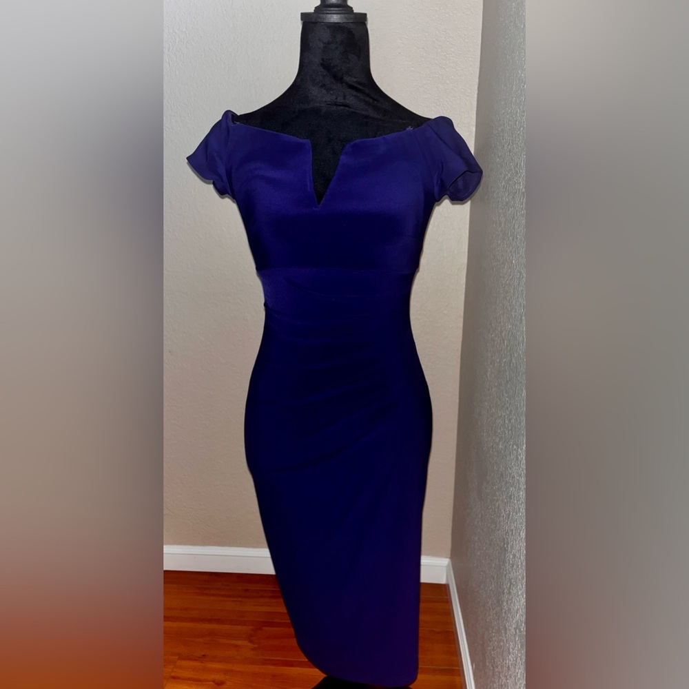 Xscape Royal Blue Party Dress Size 2